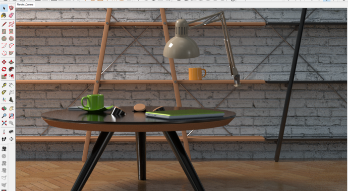 V-Ray For SketchUp interactive rendering