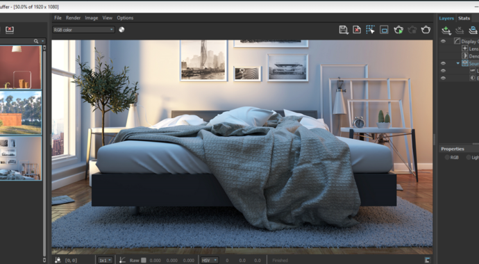 V-Ray for Sketchup Frame Buffer
